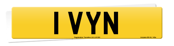 Registration number 1 VYN